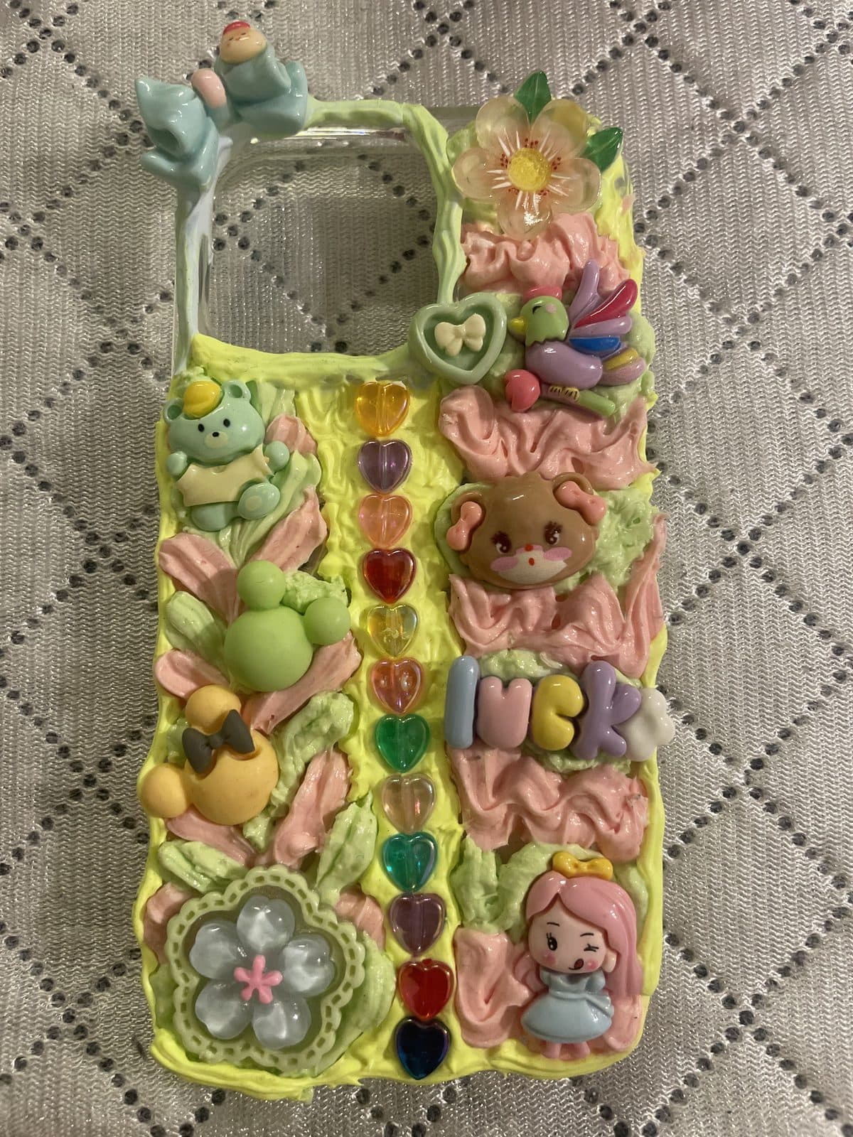 Green Bear Heart Case