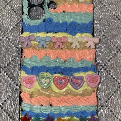 Pastel Heart Stripe Case