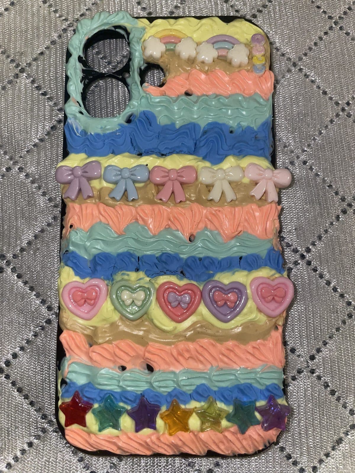 Pastel Heart Stripe Case