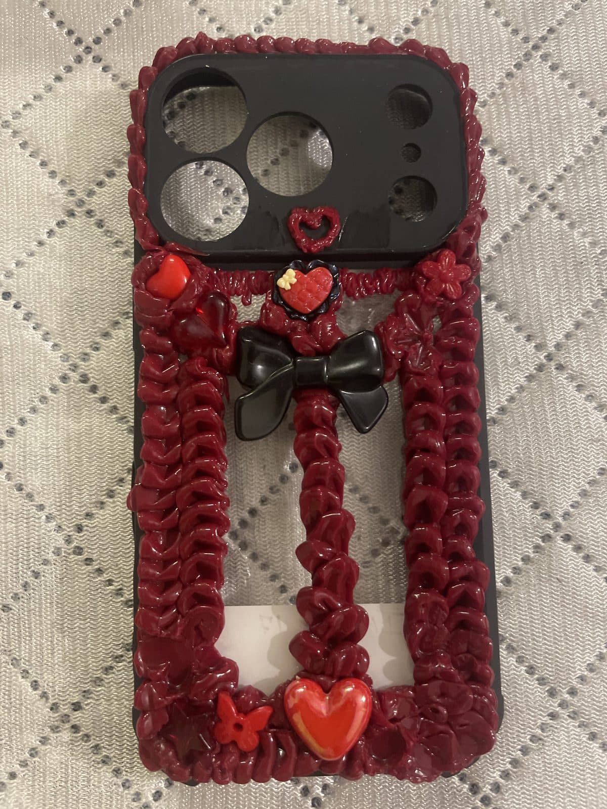 Red Cherry Bow Case